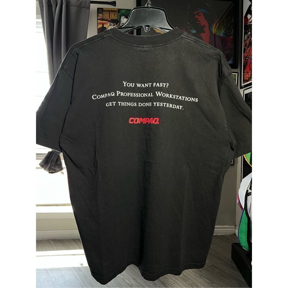 Vintage 90s Compaq Fast. Computer Tech Tee - Picture 3 of 4